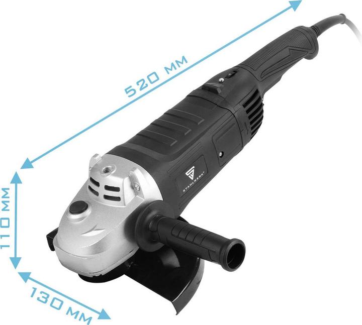 Actual product image Stahlwerk WS-2600 ST angle grinder with 2,600 W and 2,800 - 6,500 rpm (230 mm)