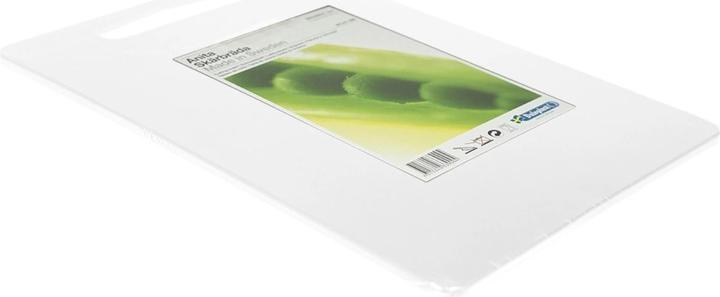 Actual product image Dalolindén Cutting board Anita 35x25x0.7cm handle hole transparent white