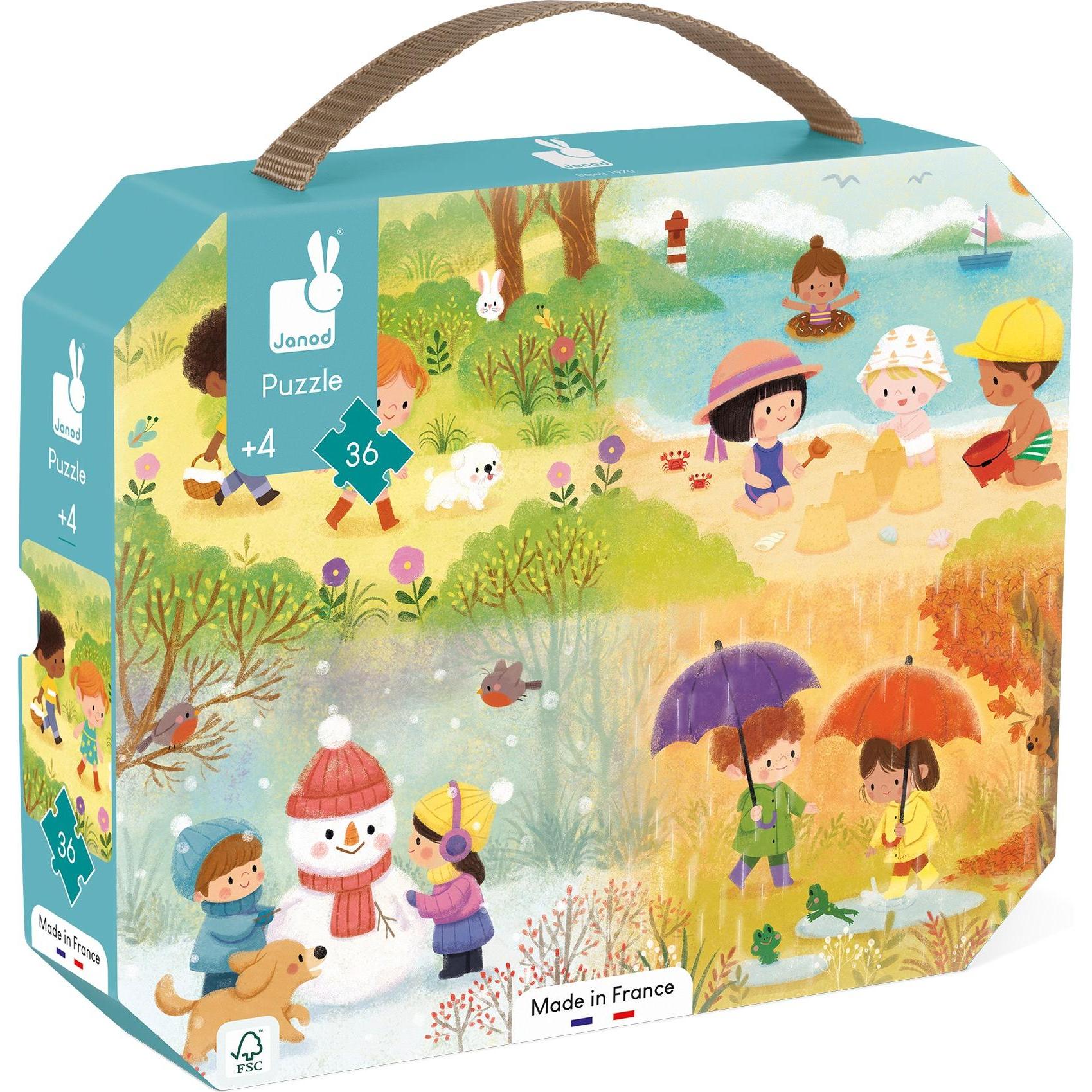 Janod Puzzle Jahreszeiten g (36 Teile)