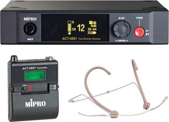 Mipro ACT-5801 mit Taschensender und Headsetmikrofon