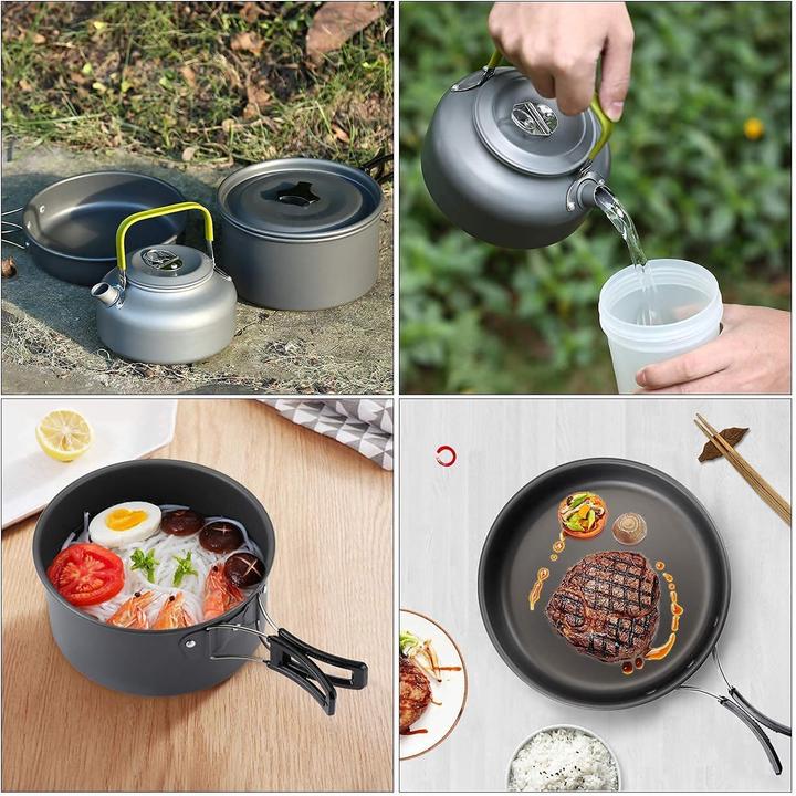 Actual product image Queta Camping tableware set for 2-3 people