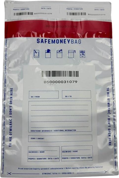 Immagine prodotto Bestpak SAFEMONEYBAG Koperty bezpiecznie depozytowe biała B5 190x260+35 100 szt (B5, 100x)