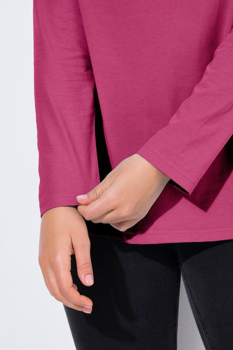 Produktbild Ulla Popken Shirt, Slim, V-Ausschnitt, Langarm (42, 44)