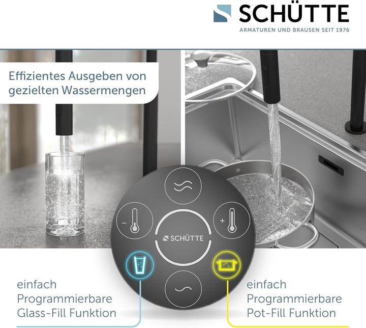 Actual product image Schütte Digital Smart Control Kitchen Faucet with Programmable Pot Fill Function
