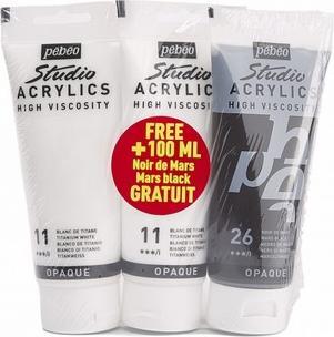 Pebeo Studio Acrylic Couleurs acryliques fines (100 ml)