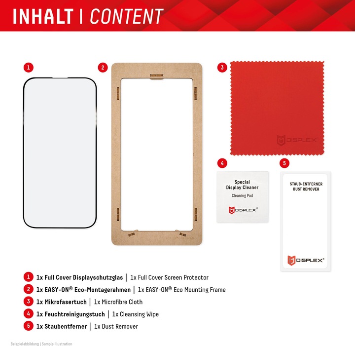 Produktbild Displex Real Glass, Full Cover Panzerglas (1 Stück, Samsung Galaxy S24 Ultra)