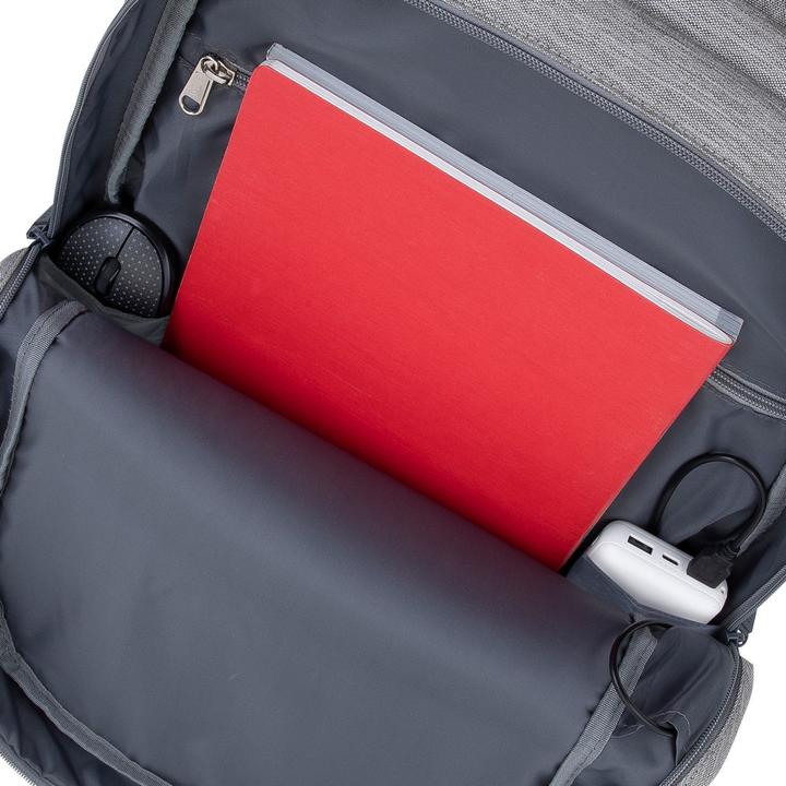 Actual product image Rivacase 7567 Grey Dark Blue Notebook Backpack up to 17.3"