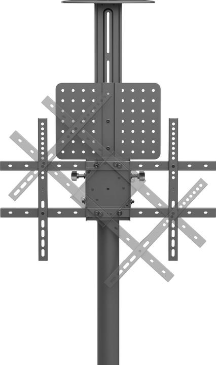 Actual product image SpeaKa Professional SP-TVC-1300 TV-Rollwagen Höhenverstellbar, Handkurbel, Kamer (37" - 75")