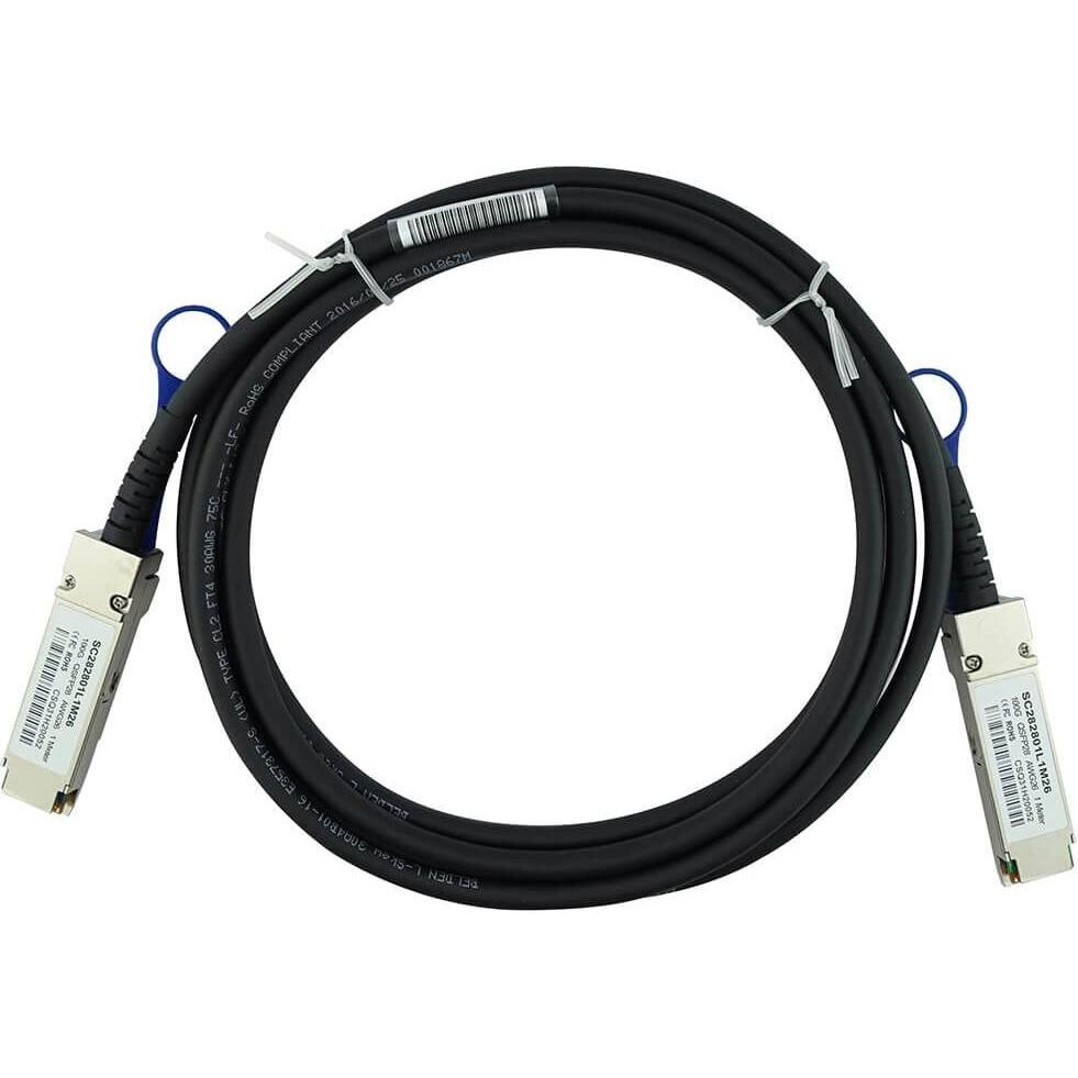 BlueLAN Ruckus 100G-QSFP-QSFP-P-00501 kompatibles DAC QSFP28 SC282801L0.5M30, Transceiver