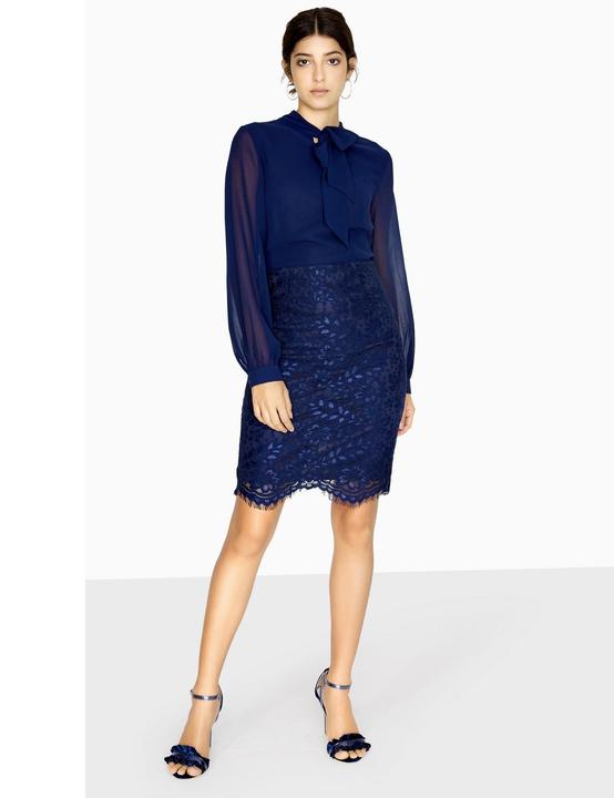 Immagine prodotto Paper Dolls Abito con gonna in pizzo Vale Pussybow (36)