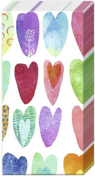 Actual product image IHR Handkerchief Rainbow Hearts