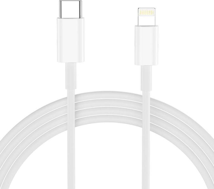 Produktbild Tech-Protect NCA20 PD 20W QC3.0 USB-A / USB-C Wandladegerät + USB-C / Lightning Kabel 100cm - Weiss (20 W, 2 Ports)
