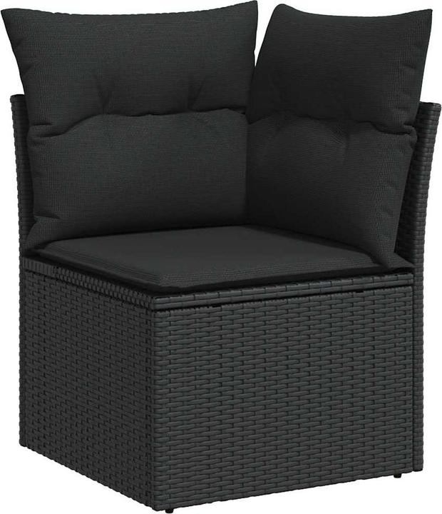 Immagine prodotto vidaXL Mobili da giardino Set di divani Set da salotto 6 pezzi in poly rattan nero