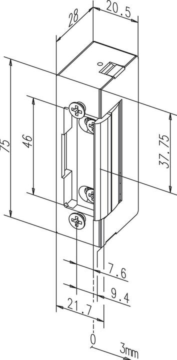 Productafbeelding Assa Abloy FF Vervangingsstuk1410E (Interieur)