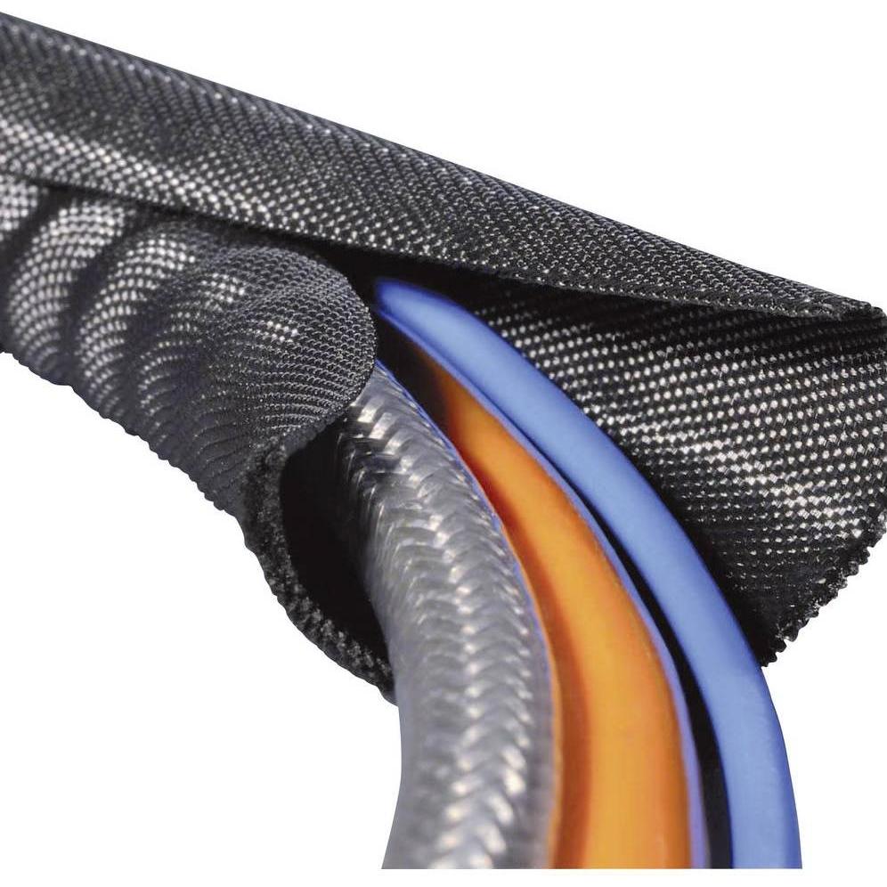 HellermannTyton, Kabelschutz + Kabelführung, Helagaine Twist-In braided sleeve 5mm (Kabelschlauch, 5000 mm)