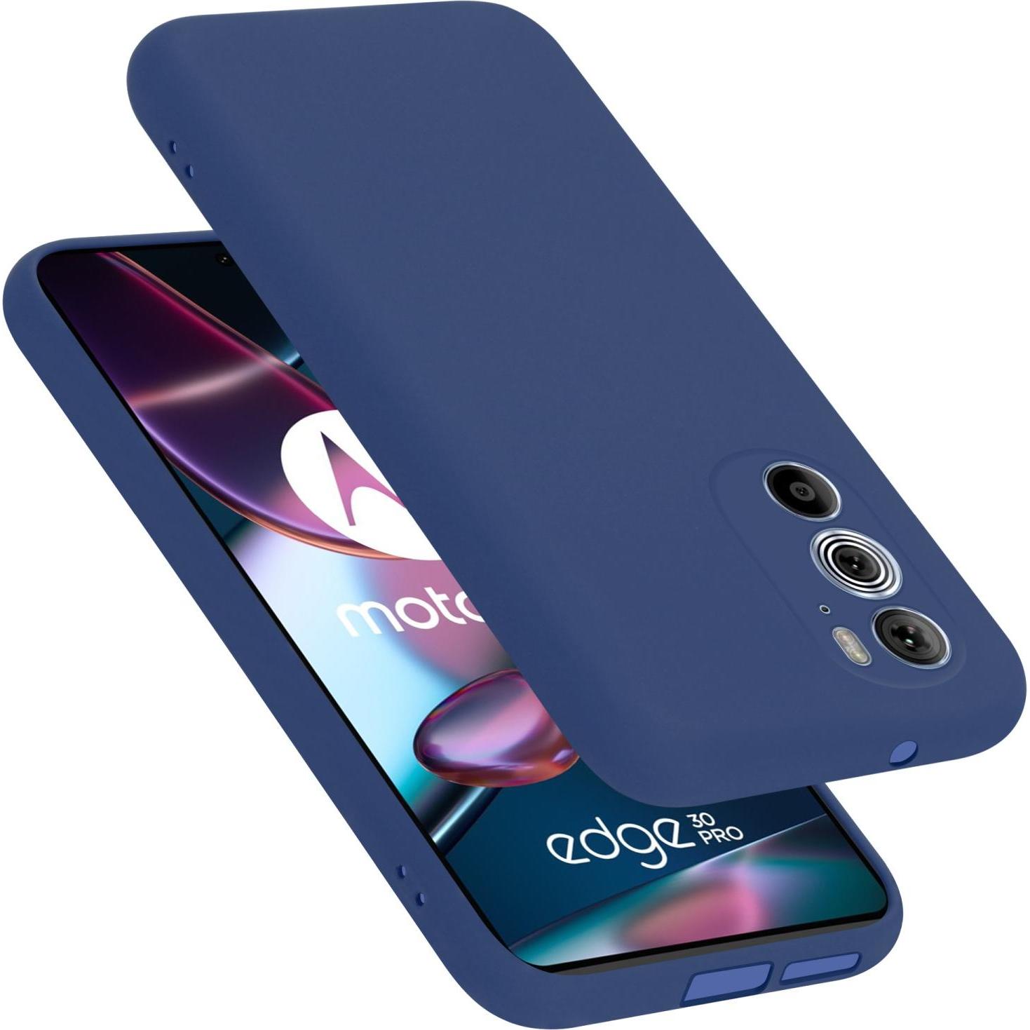 Cadorabo TPU Liquid Silicone Case Hülle für Motorola EDGE 30 PRO / EDGE+ (Motorola Edge 30 Pro, Motorola Edge+), Smartph...