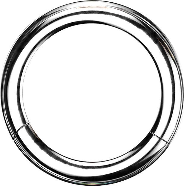 Produktbild Star Piercing Segmentring klappbar silber (Chirurgenstahl 316L, ohne Messing)