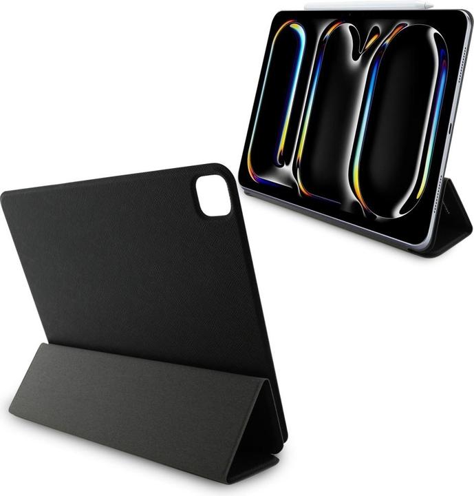 Actual product image Karl Lagerfeld Saffiano Magnetic Karl & Choupette iPad Pro 13 2024 Book Cover Case - Black (Apple iPad Pro 13 2024, Apple iPad Pro 13 2025)