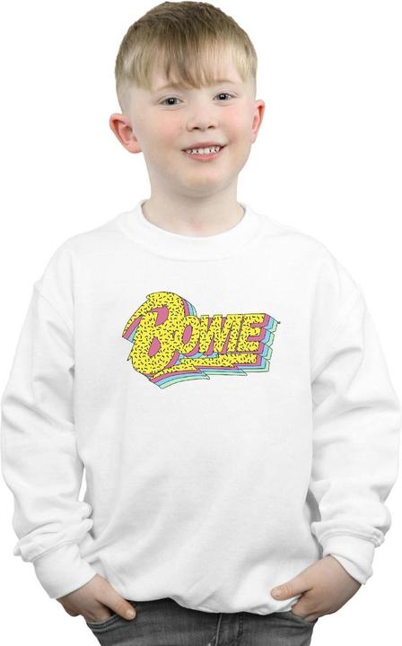 Produktbild David Bowie Moonlight 90s Logo Sweatshirt Jungen (128)