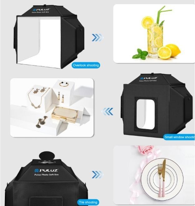 Actual product image Puluz Folding Studio Shooting Tent Soft Box (Recording box)