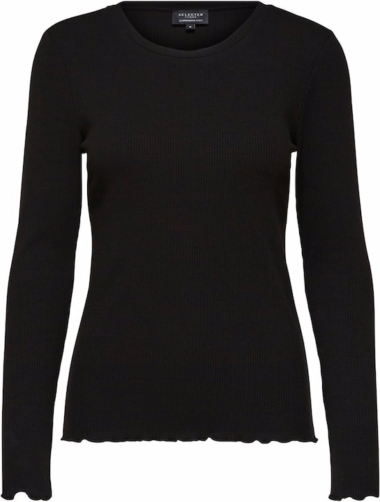Produktbild Selected Femme Rundhalsausschnitt Longsleeve (S)
