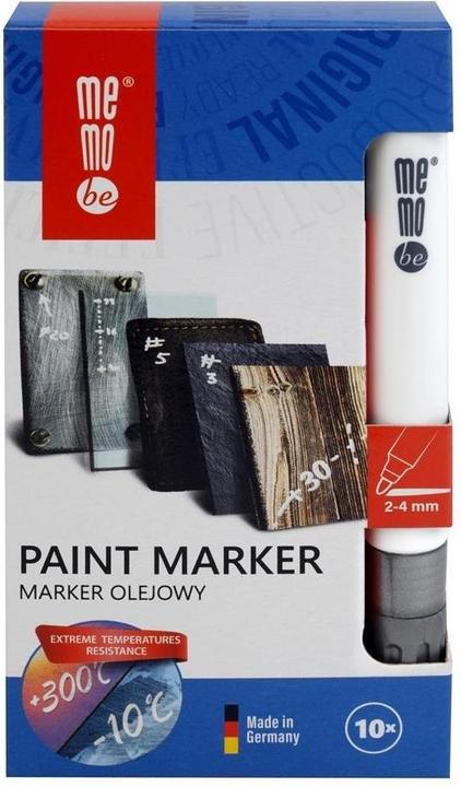 Immagine prodotto Memobe Marcatore a olio 2-4 mm argento (10 pezzi) (10x)