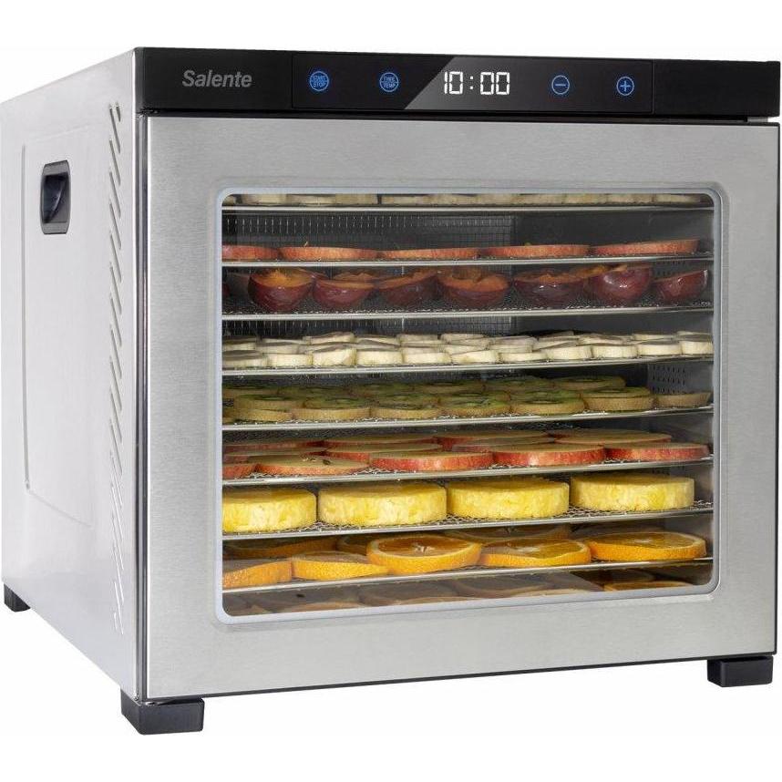 Evolveo Salente QuickDry, sušička ovoce, nerez, 10 nerezových sušících plat, Essiccatore per alimenti, Argento