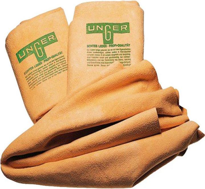 Produktbild Unger FS550 Fensterleder Profi Qualität, Schafsleder 63x82 cm 5,5 qfs, Schafsleder - Beste Qualität (1 Stk.)