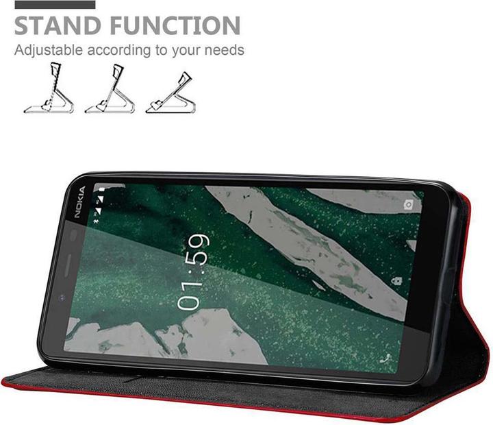 Productafbeelding Cadorabo Boek Onzichtbare Magneethoes (Nokia 1 Plus)