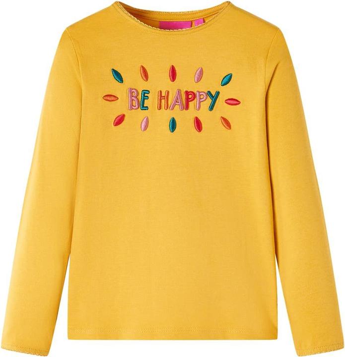 Immagine prodotto vidaXL Camicia da bambino a maniche lunghe ocra scuro 92,Materiale: 95 (92)