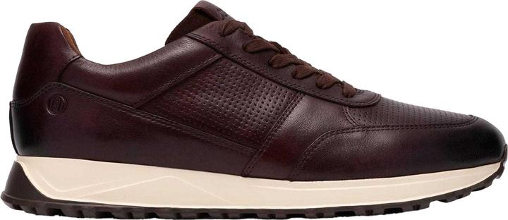 Clarks Mens Radwell Tie Leather Flat Trainers