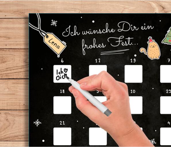 Immagine prodotto Out of the blue Calendario dell'Avvento fai da te da grattare