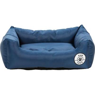 Comparer les prix de PawLove Paw Love - Lit pour chien - Carré - Large- 80x60cm - Bleu marine (Chat, Chien), Panier pour chien + chat