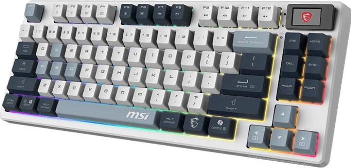 Actual product image MSI FORGE GK600 TKL W SKY FR (FR, Cable, Wireless)