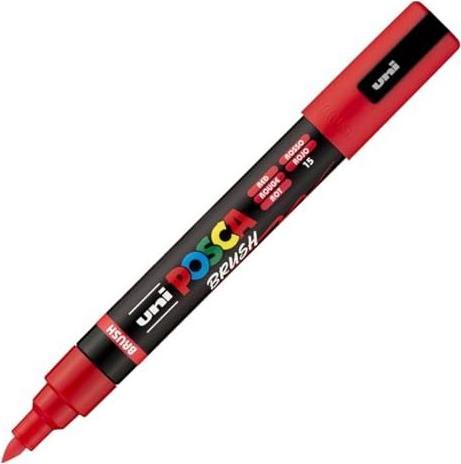Produktbild Posca - Brush PC-5BR - Red (401506-40) (1x)