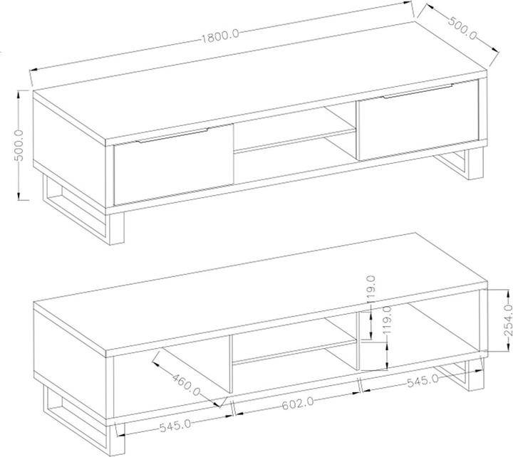 Image du produit Helvetia Möbel Halle (180 x 50 x 50 cm)