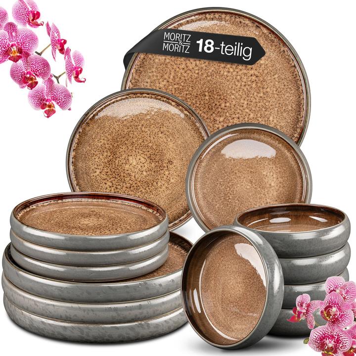 Actual product image Moritz & Moritz Stoneware crockery set (18 pcs.)