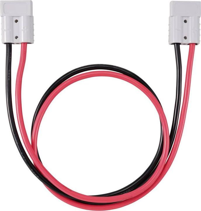 Productafbeelding Tru Components Hochstrom Batteriesteckverbinder Verlängerungskabel 1 m TC-12195680 Schwarz, Ro