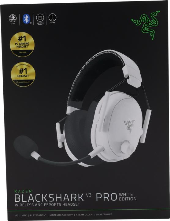 Produktbild Razer BlackShark V3 Pro - Black (Kabelgebunden, Kabellos)