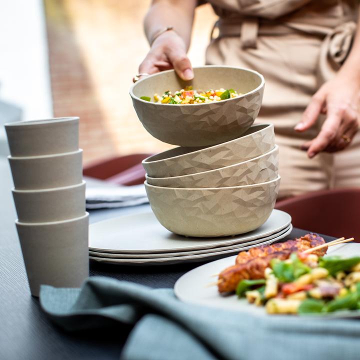 Immagine prodotto Koziol Ciotola Club 700 ml, 4 pezzi, sabbia (16.20 cm, 0.70 l, 4 x)