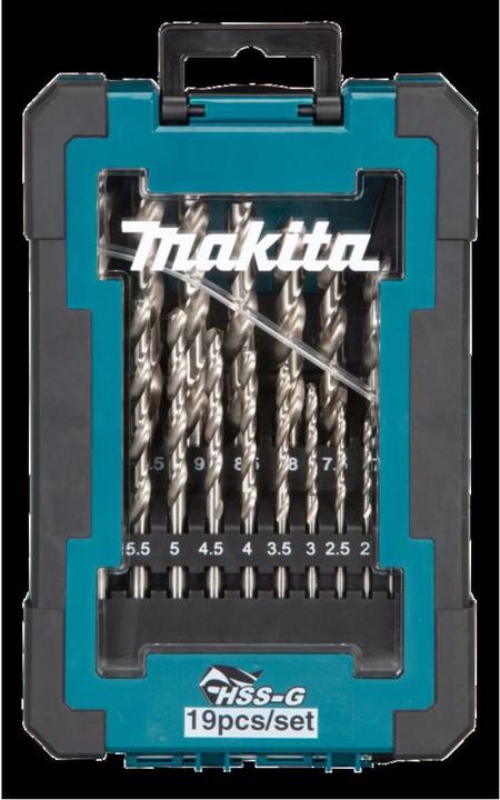Immagine prodotto Makita Set di punte da trapano HSS-G 19 pz. (Ø1-10mm)
