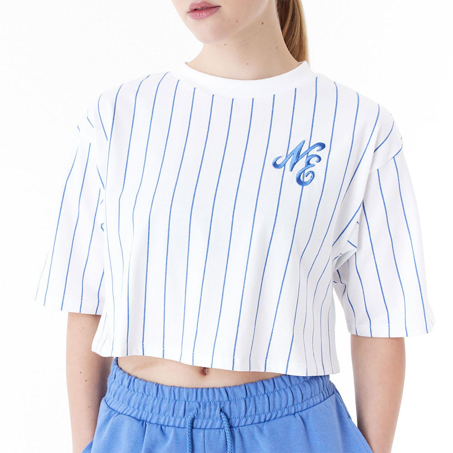 Thumbnail - New Era, Damen, Shirt, t-hirt pintripe, Weiss, (S)