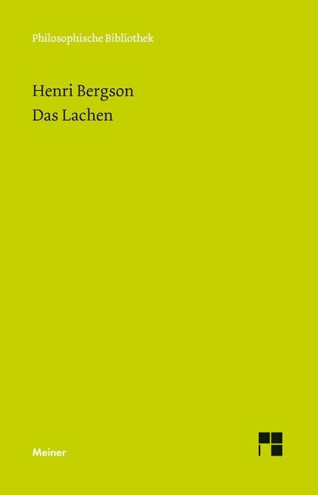 Actual product image Das Lachen (German, Henri Bergson, Roswitha Plancherel-Walter, 2011)