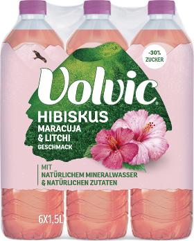 Immagine prodotto Volvic Al gusto di ibisco, frutto della passione e litchi (6 x 150 cl)