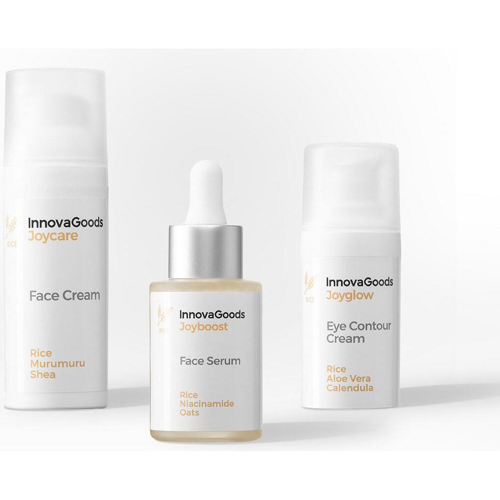 InnovaGoods, Set regalo bellezza, Pack Feuchtigkeitspflege Gesicht Rice (Set per la cura del viso)