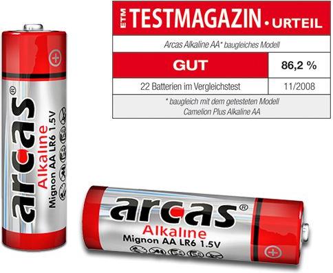 Image du produit Arcas 117 00406 - Pile jetable - AA - alcaline - 1,5 V - 4 pièce(s) - 2400 mAh (4 pcs, AA, 2400 mAh)
