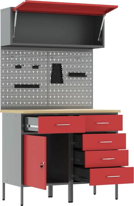 Produktbild vidaXL Werkstattschrank (55 cm, 200 cm)