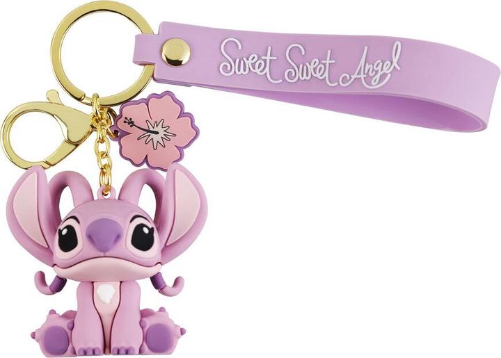 Image du produit Peers Hardy Disney Kids Lilo and Stitch Angel 3D Charm Lanyard Keyring Keychain Bag Pencil Case Charm