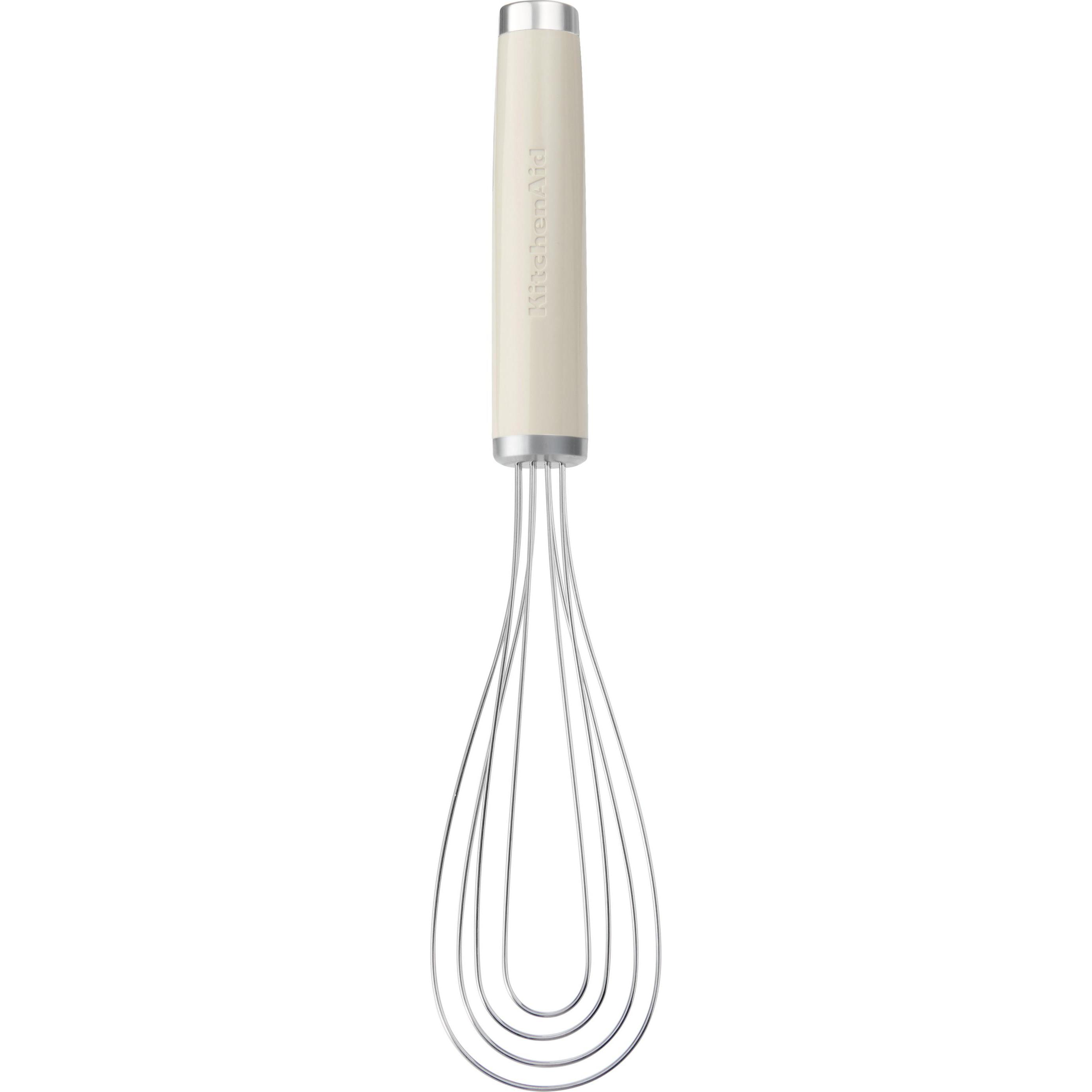 Thumbnail - KitchenAid Ka Flat Whisk Almond Cream, Schwingbesen, Weiss