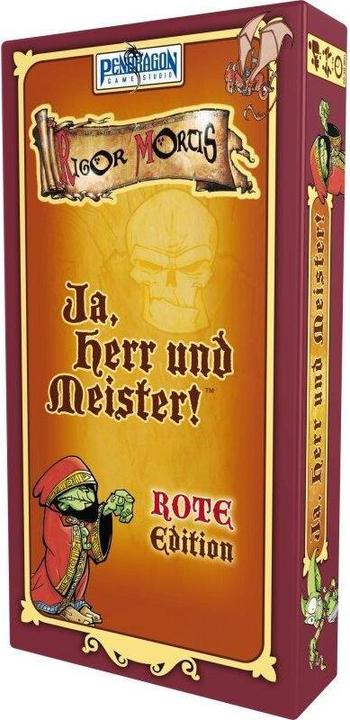 Actual product image PG001 - Ja, Herr und Meister! (Red Edition) - Card Game, 4-16 players, 8 years (DE Edition) (German)